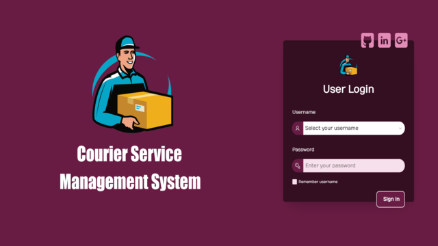 Courier Service banner