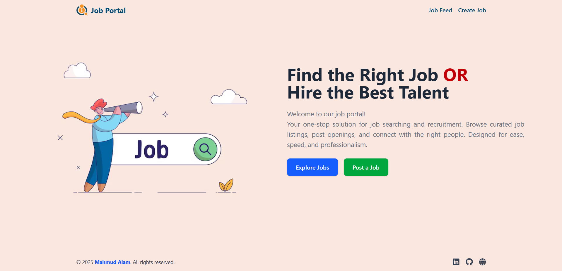 Spring-Boot Job Portal banner